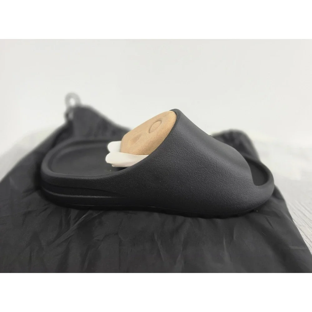 YS-01 Black Slide Sandals Men Size 9 Minimalist Foam Comfort Slides